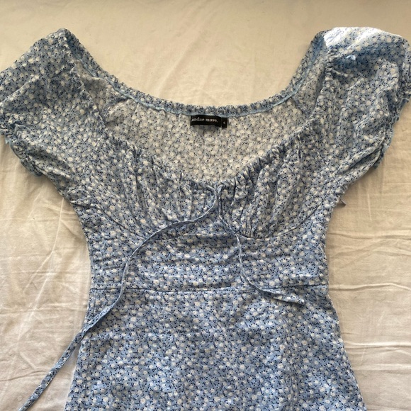 Sundae Muse Blue Floral Dress - Picture 2 of 4